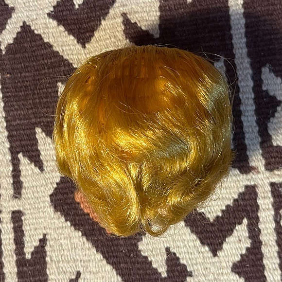 Vintage 1960’s Strawberry Blonde 3” Blue Eyed Doll Head - Picture 4 of 4